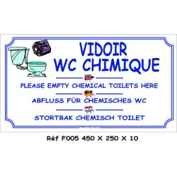 VIDOIR WC CHIMIQUE - 450 X 250 X 10