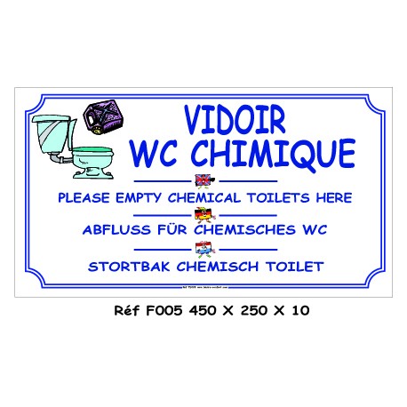 VIDOIR WC CHIMIQUE - 450 X 250 X 10