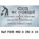 PANNEAU VIDOIR WC CHIMIQUE - 450 X 250 X 10