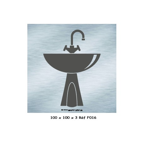 LOGO PORTE LAVABO - 100 X 100 X 3