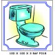 LOGO PORTE WC - 100 X 100 X 3