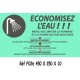 PANNEAU ÉCONOMISEZ L'EAU 4L - 450 X 250 X 10