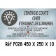 PANNEAU ÉTEIGNEZ LES LUMIÈRES 3L - 450 X 250 X 10