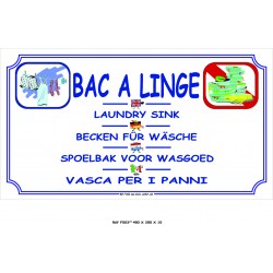 PANNEAU BAC A LINGE 5L - 450 X 250 X 10