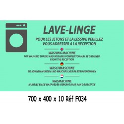 PANNEAU LAVE LINGE 4L - 700 X 400 X 10