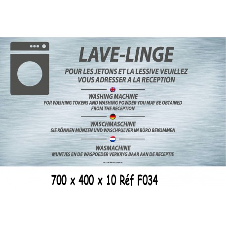 PANNEAU LAVE LINGE 4L - 700 X 400 X 10