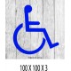 LOGO PORTE HANDICAPE - 100 X 100 X 3