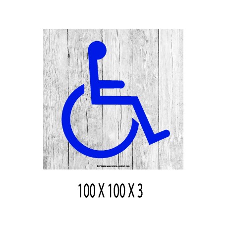 LOGO PORTE HANDICAPE - 100 X 100 X 3