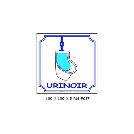 LOGO PORTE URINOIR - 100 X 100 X 3