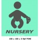 LOGO PORTE NURSERY - 100 X 100 X 3