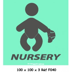 LOGO PORTE NURSERY - 100 X 100 X 3