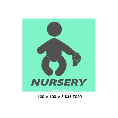 LOGO PORTE NURSERY - 100 X 100 X 3