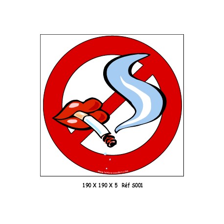 CIGARETTE INTERDITE - 400 X 400 X 10