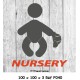 LOGO PORTE NURSERY - 100 X 100 X 3