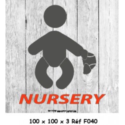 LOGO PORTE NURSERY - 100 X 100 X 3