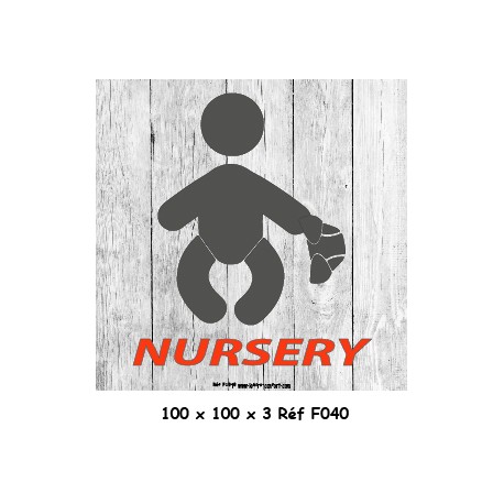 LOGO PORTE NURSERY - 100 X 100 X 3