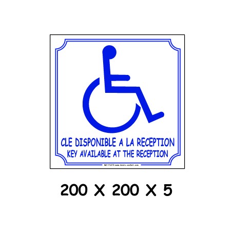 CLÉ HANDICAPE 2L - 200 X 200 X 5