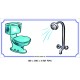 LOGO PORTE WC DOUCHE - 100 X 200 X 3