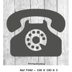 LOGO PORTE TÉLÉPHONE - 100 X 100 X 3