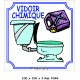 LOGO PORTE WC CHIMIQUE - 100 X 100 X 3