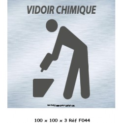 LOGO PORTE WC CHIMIQUE - 100 X 100 X 3