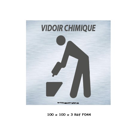 LOGO PORTE WC CHIMIQUE - 100 X 100 X 3