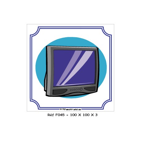 LOGO PORTE TÉLÉ- 100 X 100 X 3