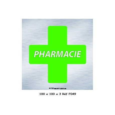 LOGO PORTE PHARMACIE - 100 X 100 X 3