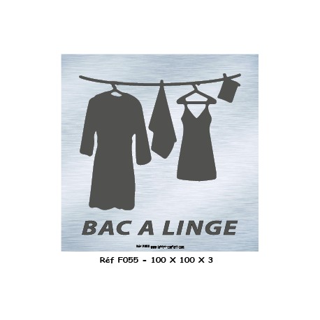 LOGO PORTE BAC A LINGE - 100 X 100 X 3