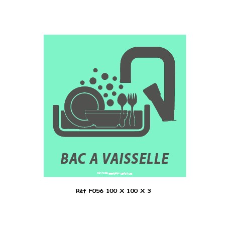 LOGO PORTE BAC A VAISSELLE - 100 X 100 X 3