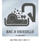 LOGO PORTE BAC A VAISSELLE - 100 X 100 X 3