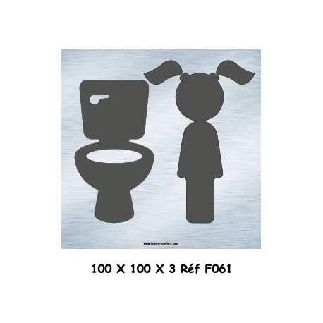 LOGO PORTE WC ENFANT - 100 X 100 X 3