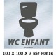 LOGO PORTE WC ENFANT - 100 X 100 X 3