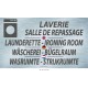 PANNEAU LAVERIE REPASSAGE 4L - 700 X 400 X 10