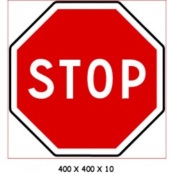 Panneau Stop 400 X 400 X 10