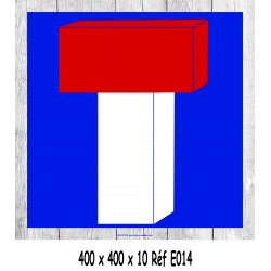 PANNEAU VOIE SANS ISSUE - 400 X 400 X 10