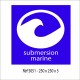 LOGO SUBMERSION MARINE 250 X 250 X 5