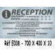 PANNEAU HEURES RÉCEPTION 2L- 700 X 400 X 10