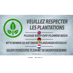 PANNEAU RESPECTEZ LESPLANTATIONS 4L - 450 X 250 X 10