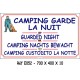 PANNEAU CAMPING GARDE LA NUIT 4L - 700 X 400 X 10