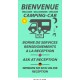 PANNEAU BIENVENU CAMPING CAR 3L - 400 X 700 X 10