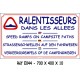 PANNEAU RALENTISSEUR DANS LES ALLÉES  4L - 700 X 400 X10