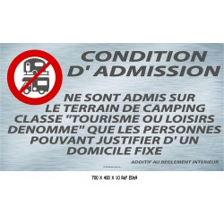 PANNEAU CONDITIONS D'ADMISSION - 700 X 400 X 10