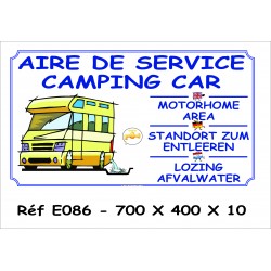 PANNEAU AIRE SERVICES CAMPING CAR 700 X 400 X 10