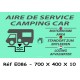 PANNEAU AIRE SERVICES CAMPING CAR 700 X 400 X 10