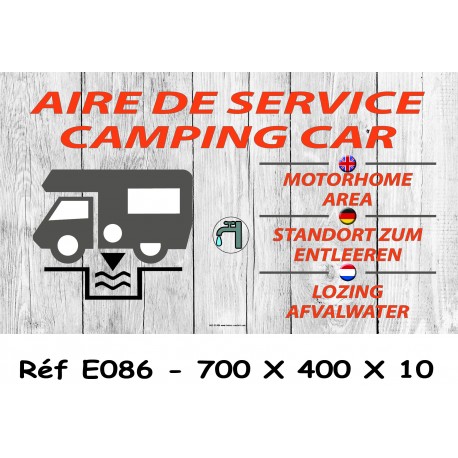 PANNEAU AIRE SERVICES CAMPING CAR 700 X 400 X 10