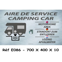 PANNEAU AIRE SERVICES CAMPING CAR 700 X 400 X 10