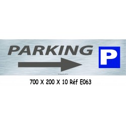 PANNEAU DIRECTIONNEL PARKING - 700 X 200 X10