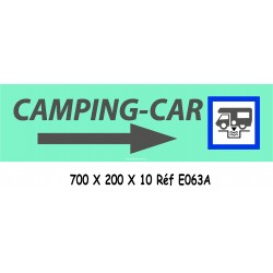 PANNEAU DIRECTIONNEL CAMPING CAR - 700 X 200 X 10