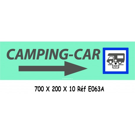 PANNEAU DIRECTIONNEL CAMPING CAR - 700 X 200 X 10